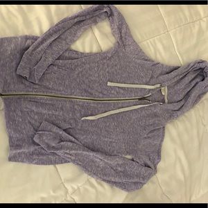 lavender zip up jacket from zumiez